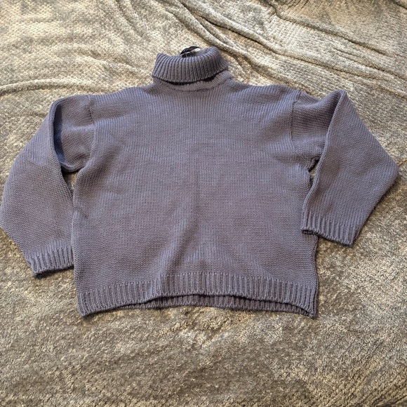 Robbie Read Knitwear 100% Wool Turtleneck Jumper Sweater England Men Size XL - Picture 1 of 4
